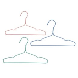 Zestaw Wieszaków Kipit Niebieski Kolor Zielony Różowy Metal Silikon Dziecięcy 9,5 x 0,3 x 18 cm 29 x 18 x 2,9 cm (24 Sztuk)