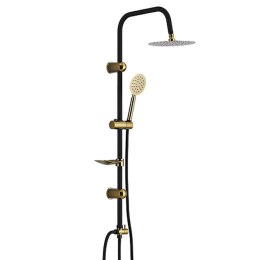 Kolumna Prysznicowa Fontastock Czarny Złoty Stal nierdzewna ABS Chromowanie