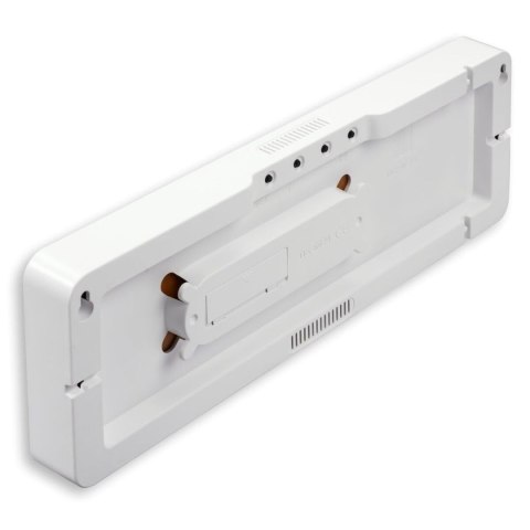 Zegar ścienny z termometrem Hama 00222224 Biały Czarny Plastikowy