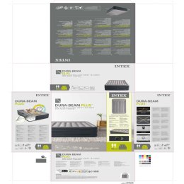 Dmuchane łóżko Intex Beam Basic Deluxe Queen 152 x 42 x 203 cm