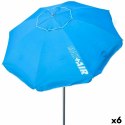 Parasol Aktive Niebieski 220 x 207,5 x 220 cm (6 Sztuk)