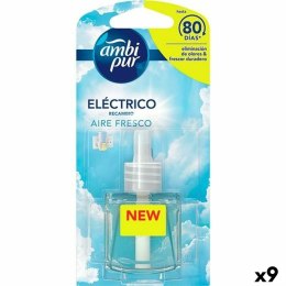 Wkłady zapasowe do elektrycznego odświeżacza powietrza Ambi Pur AIRE FRESCO Czyste powietrze 21,5 ml (9 Sztuk)