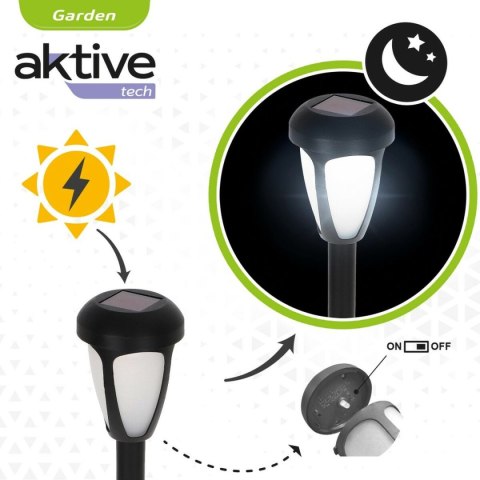 Zestaw solarnych palików ogrodowych Aktive 12 Części Plastikowy 7 x 37 x 7 cm (24 Sztuk)