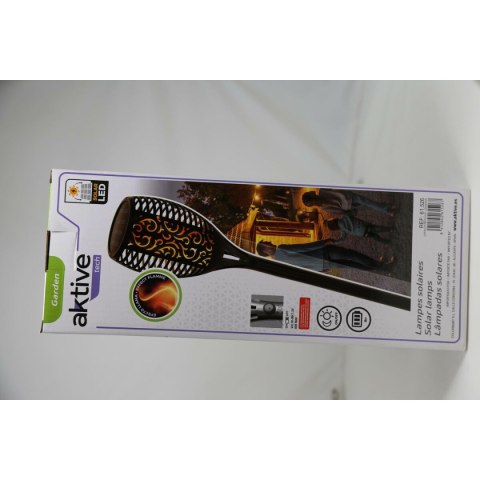 Zestaw solarnych palików ogrodowych Aktive 51 Plastikowy 11 x 77,5 x 11 cm (4 Sztuk)