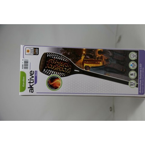 Zestaw solarnych palików ogrodowych Aktive 51 Plastikowy 11 x 77,5 x 11 cm (4 Sztuk)