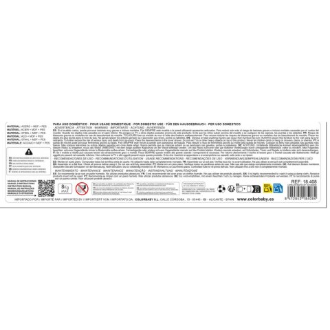 Komoda Max Home Szary Marmur 80 x 62 x 30 cm