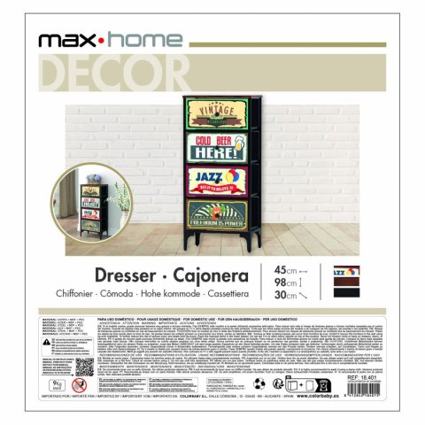 Komoda Max Home Vintage 45 x 98 x 30 cm