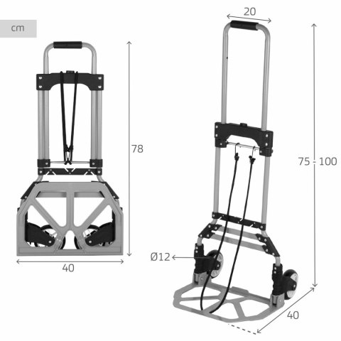 Koszyk wielofunkcyjny Aktive 40 x 100 x 40 cm (2 Sztuk)