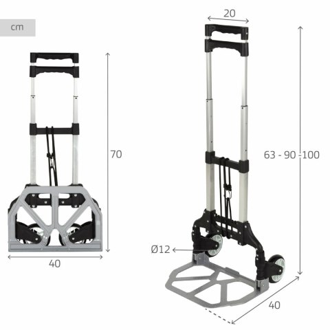 Koszyk wielofunkcyjny Aktive 40 x 100 x 40 cm (2 Sztuk)
