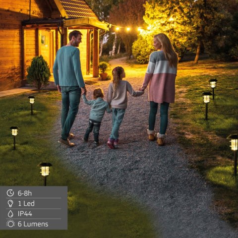 Lampa słoneczna Aktive 17 x 58 x 17 cm (2 Sztuk)