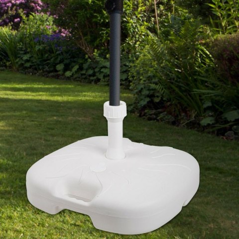 Podstawa pod parasol Aktive Biały Ø 32 mm Ø 20 mm 45 x 29 x 45 cm (5 Sztuk)