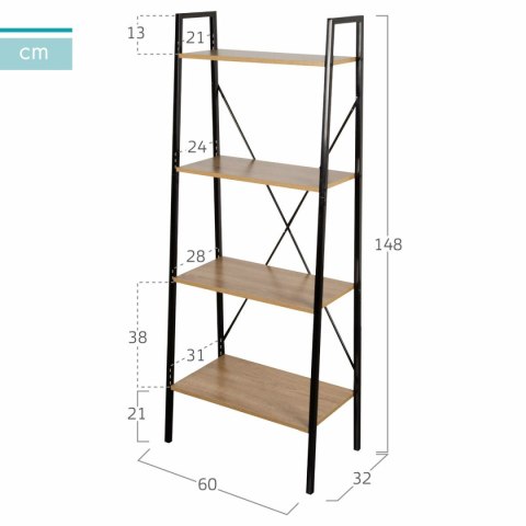 Regał Max Home Stal Melamina Płyta 60 x 148 x 32 cm