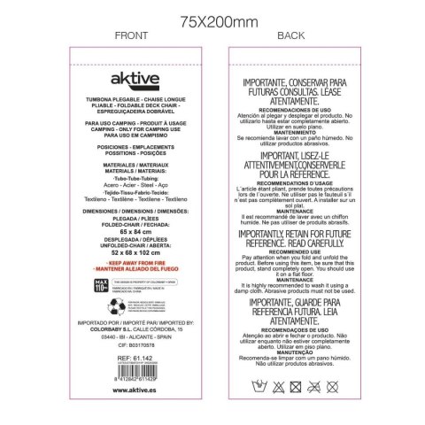 Zasklená veranda Aktive Czarny 52 x 102 x 68 cm