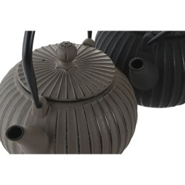 Dzbanek na herbatę Home ESPRIT Czarny Beżowy Stal nierdzewna Żelazo 1 L (2 Sztuk)