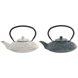 Dzbanek na herbatę Home ESPRIT Niebieski Biały Stal nierdzewna Żelazo 800 ml (2 Sztuk)