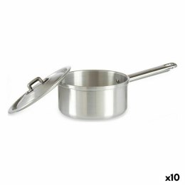 Garnek z Pokrywką Kinvara Srebrzysty Aluminium Ø 14 cm 1 L 28 x 9 x 16 cm 16 x 9 x 28 cm (10 Sztuk)