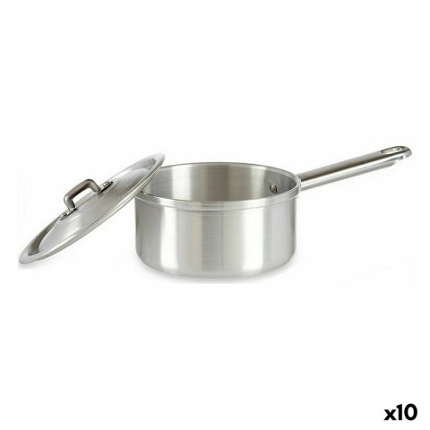 Garnek z Pokrywką Kinvara Srebrzysty Aluminium Ø 14 cm 1 L 28 x 9 x 16 cm 16 x 9 x 28 cm (10 Sztuk)