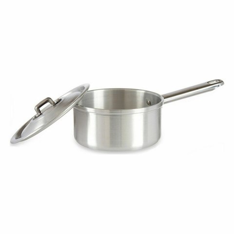 Garnek z Pokrywką Kinvara Srebrzysty Aluminium Ø 14 cm 1 L 28 x 9 x 16 cm 16 x 9 x 28 cm (10 Sztuk)