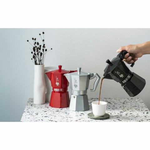 Włoska Kafeterka Bialetti MOKA EXCLUSIVE Czerwony Aluminium 6 Kubki