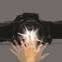 Akumulatorowa i regulowana latarka czołowa LED Stak 10 W 900 Lm 6000 K