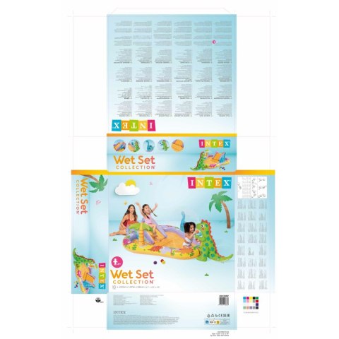 Dmuchany Fotel dla Dzieci Intex Dino Park 201 x 157 x 69 cm