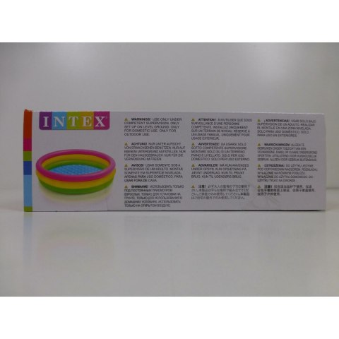 Dmuchany Fotel dla Dzieci Intex Sunset Fiszbiny 131 L 114 x 25 x 114 cm (6 Sztuk)