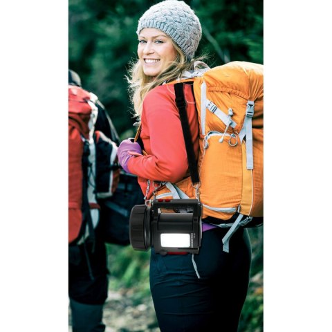 Ładowalny ręczny reflektor LED Velamp DOOMSTER TREKK 10 W