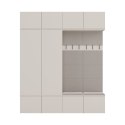 Garderoba HAGA IV 2Sz2W KASZMIR BEŻ 2x Szafa + 2x Wieszak