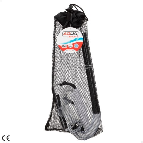 Gogle do nurkowania z rurką AquaSport Czarny Czerwony (6 Sztuk)