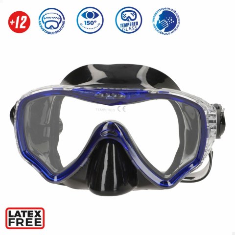 Gogle do nurkowania z rurką AquaSport Niebieski Czerwony (6 Sztuk)