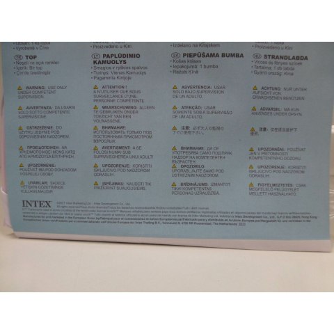 Piłka plażowa Intex Ø 61 cm PVC (36 Sztuk)