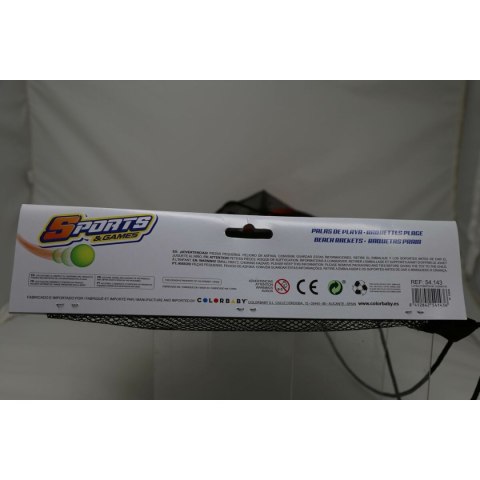 Plażowe łopatki z piłką Colorbaby Neopren Plastikowy (6 Sztuk)