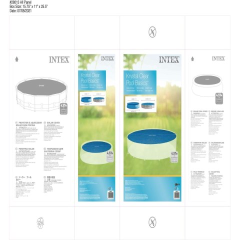 Pokrywa basenu Intex 28013 Okrągły Słoneczny Ø 457 cm