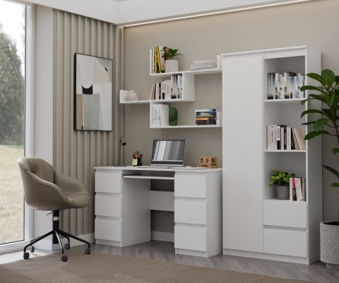 Półki Wiszące KOBI Do Salonu Do Pokoju BIAŁY