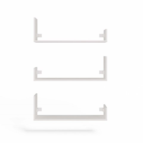 Półki Wiszące KOBI Do Salonu Do Pokoju BIAŁY