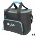 Przenośna Lodówka Aktive 20 L 32 x 28 x 23 cm Czarny (4 Sztuk)