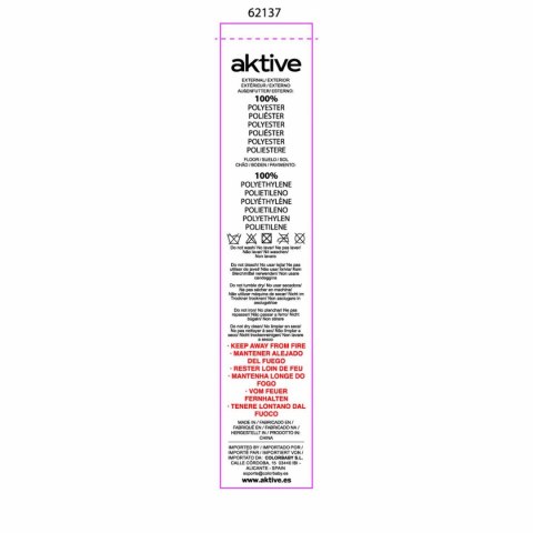 Wiatrochron Aktive 200 x 120 x 125 cm Niebieski Pomarańczowy (4 Sztuk)