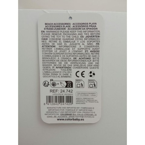 Wywrotka Colorbaby 18 cm Plaża Plastikowy (24 Sztuk)