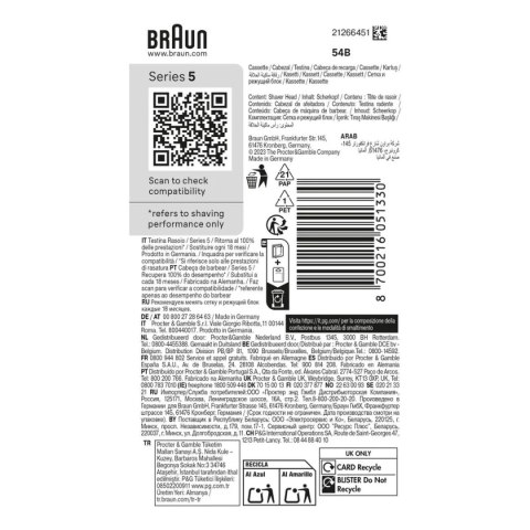 Główka do Szczoteczki do Zębów Braun 54B