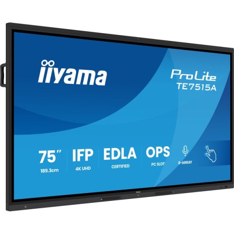 Monitor Iiyama TE7515A-B1AG 75" 4K Ultra HD