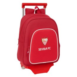 Torba szkolna z kółkami Sevilla Fútbol Club Czerwony 28 x 34 x 10 cm