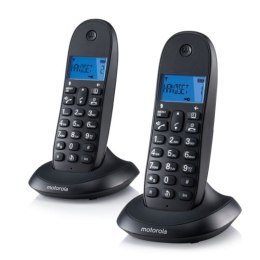 Telefon Bezprzewodowy Motorola C1002 (2 pcs) - Szary/Granat