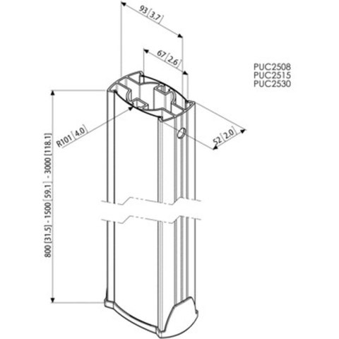 Akcesoria Vogel's PUC 2530 80 kg