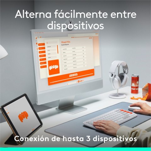 Klawiatura Logitech 920-013069 Biały