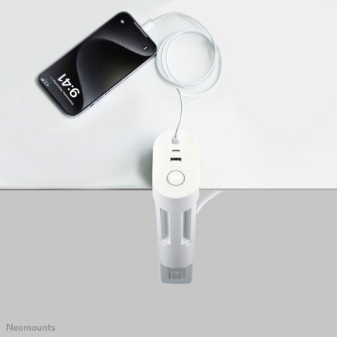 Listwa zasilająca Neomounts VOLT DESK CLAMP Biały (1,4 m)