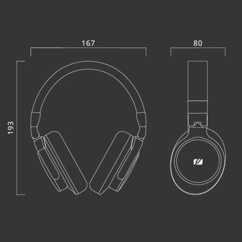 Słuchawki nauszne Muse M275CTV Czarny