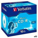 CD-R Verbatim MUSIC 80' 16x 10 Części (10 Sztuk)