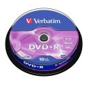 DVD+R Verbatim 4,7 GB 16x 10 Części (20 Sztuk)