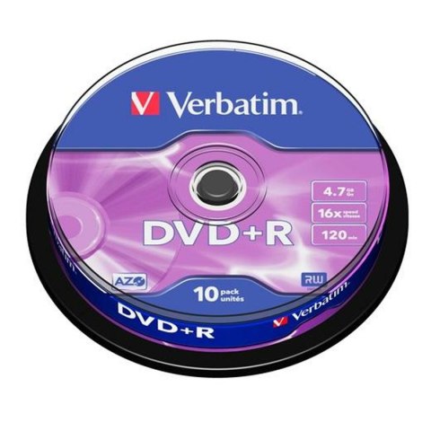DVD+R Verbatim 4,7 GB 16x 10 Części (20 Sztuk)
