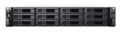 NAS Synology RS2423+; 2U RACK; 12x (3.5" SATA HDD/2.5" SATA SSD); AMD Ryzen V1780B, 8 GB DDR4 ECC UDIMM (max. 32GB), 2x 1GbE RJ-